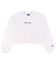 Champion Fashion Sweatshirt - Cropped - Hvid m. Logo Champion Fashion Sweatshirt - Cropped - Hvid m. Logo