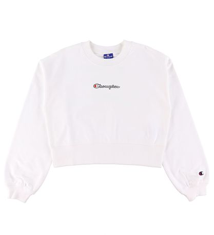 Champion Fashion Sweatshirt - Cropped - Hvid m. Logo Champion Fashion Sweatshirt - Cropped - Hvid m. Logo
