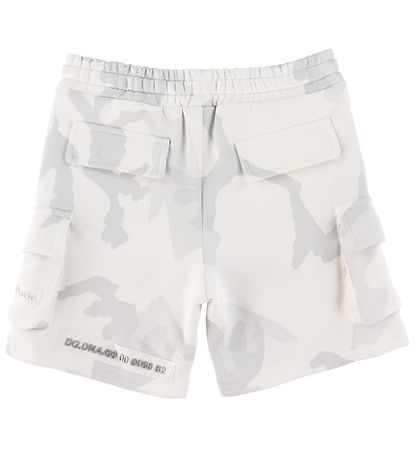 Dolce & Gabbana Sweatshorts - Hvid Camouflage Dolce & Gabbana Sweatshorts - Hvid Camouflage