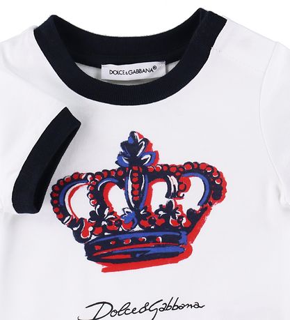 Dolce & Gabbana Body k/æ - Hvid m. Krone