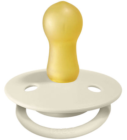 BIBS De Lux Sutter - Str. 2 - 2-pak - Rund - Ivory/Blush