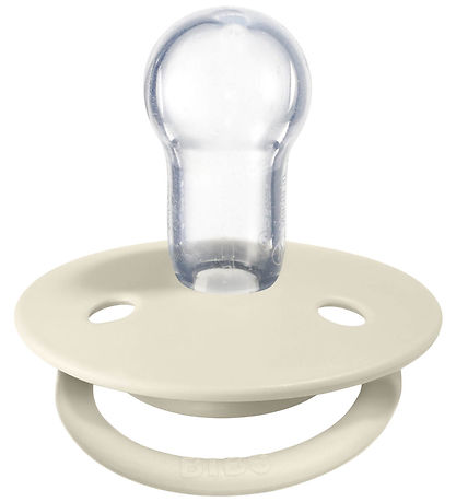 BIBS De Lux Sutter - Onesize - 2-pak - Rund - Ivory/Blush BIBS De Lux Sutter - Onesize - 2-pak - Rund - Ivory/Blush