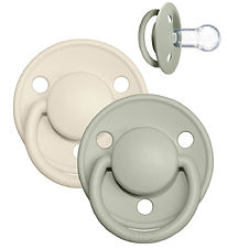 BIBS De Lux Sutter - Onesize - 2-pak - Rund- Ivory/Sage BIBS De Lux Sutter - Onesize - 2-pak - Rund- Ivory/Sage