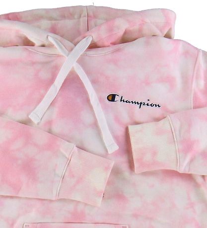 Champion Fashion Hættetrøje - Rosa/Hvid Batik