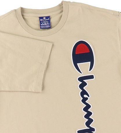 Champion Fashion T-shirt - Beige m. Logo Champion Fashion T-shirt - Beige m. Logo