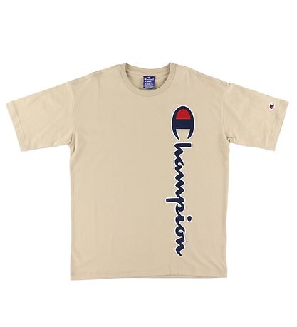 Champion Fashion T-shirt - Beige m. Logo Champion Fashion T-shirt - Beige m. Logo
