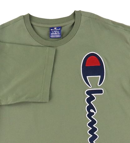 T-Shirt Champion Fashion - Vert av. Logo T-Shirt Champion Fashion - Vert av. Logo