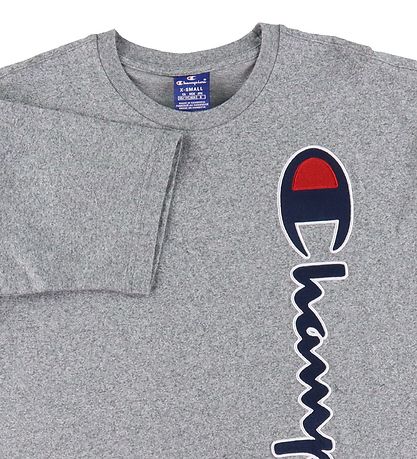 T-Shirt Champion Fashion - Gris Chiné av. Logo T-Shirt Champion Fashion - Gris Chiné av. Logo