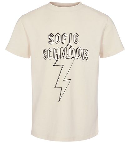 T-Shirt Petit by Sofie Schnoor - Asta - Off White av. Imprimé T-Shirt Petit by Sofie Schnoor - Asta - Off White av. Imprimé