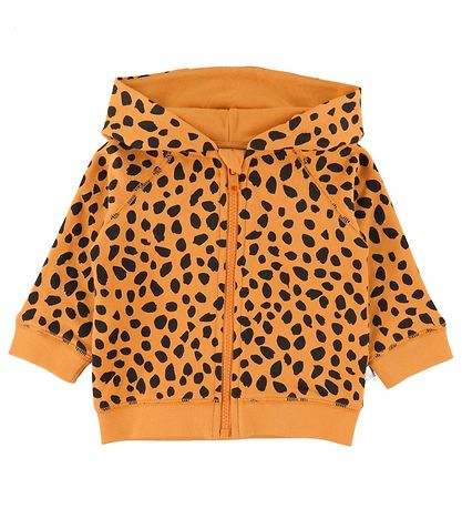 Stella McCartney Kids Neuletakki - Oranssi, Leopardikuvio Stella McCartney Kids Neuletakki - Oranssi, Leopardikuvio