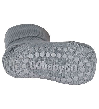 GoBabyGo Skridsikre Strømper - Uld - Grå