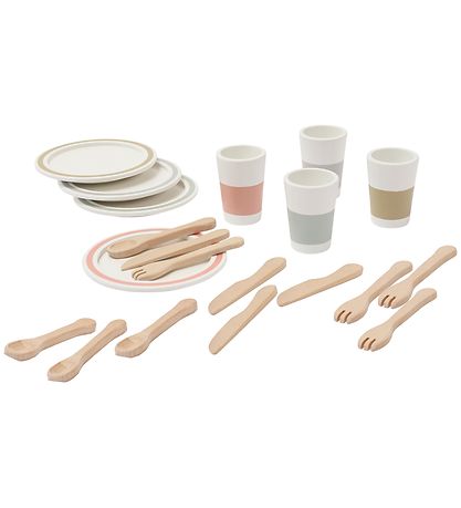 Kids Concept Spisestel - Bistro - Træ/Hvid