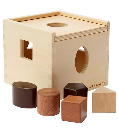 Kids Concept Vormensorteerbox - Neo - Naturel Kids Concept Vormensorteerbox - Neo - Naturel