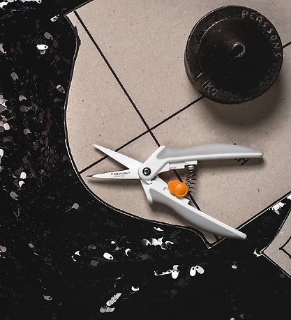 Fiskars Stofsaks - 13 cm - Grå/Orange