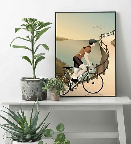 Vissevasse Plakat - 30x40 - Cycling In The Hills Vissevasse Plakat - 30x40 - Cycling In The Hills