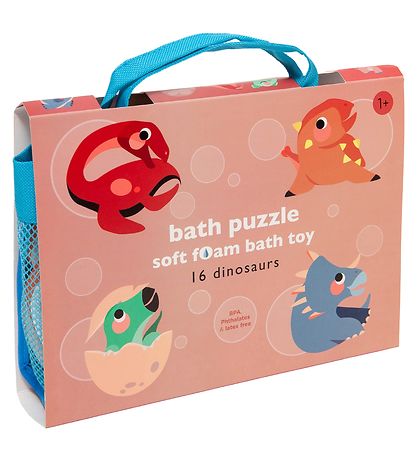 Petit Monkey Bath Toy - Puzzle - 16 pieces - Dinosaurs