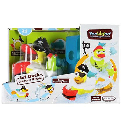 Yookidoo Badelegetøj  - Jet Duck - Create a Pirate Yookidoo Badelegetøj  - Jet Duck - Create a Pirate
