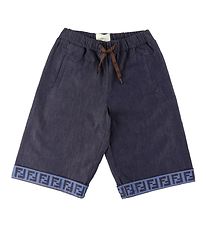 Fendi Shorts - Navy m. Logobånd Fendi Shorts - Navy m. Logobånd