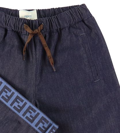 Fendi Shorts - Navy m. Logobånd
