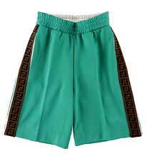 Fendi Shorts - Grøn m. Logobånd Fendi Shorts - Grøn m. Logobånd