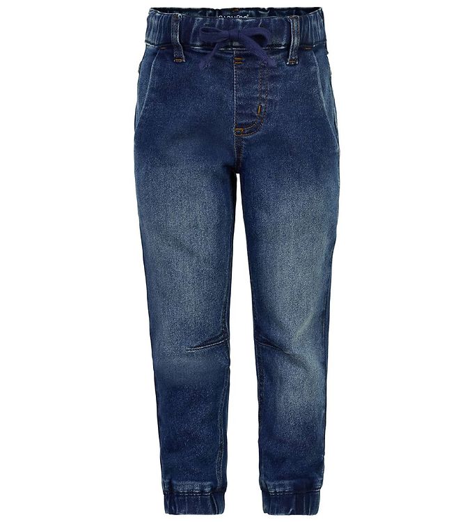 Minymo Stretch Loose Fit Bukser - Blå Denim