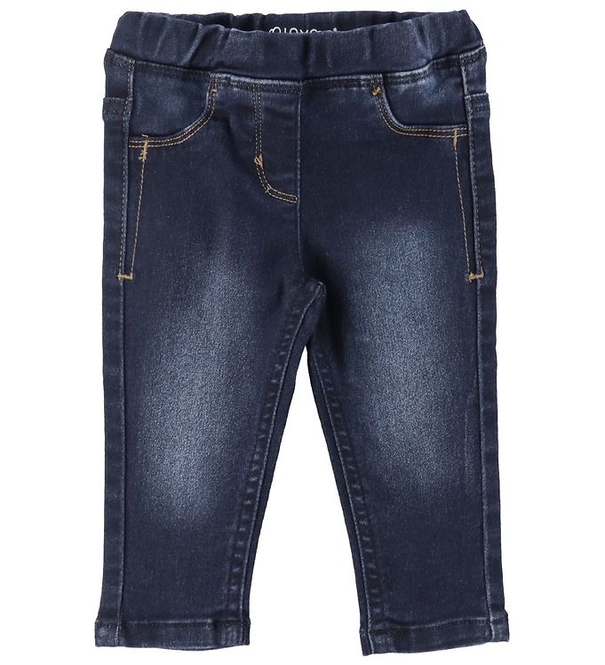 Minymo Stretch Slim Fit Bukser - Mørkeblå Denim