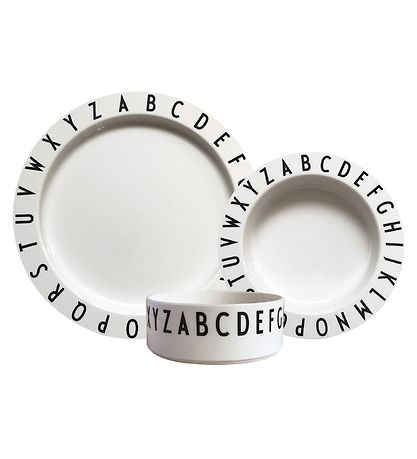 Design Letters Geschirr-Set - Tritan - 3 Teile - Eat & Learn - W