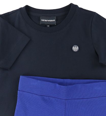 Emporio Armani Sommersæt - Sort/Blå Emporio Armani Sommersæt - Sort/Blå