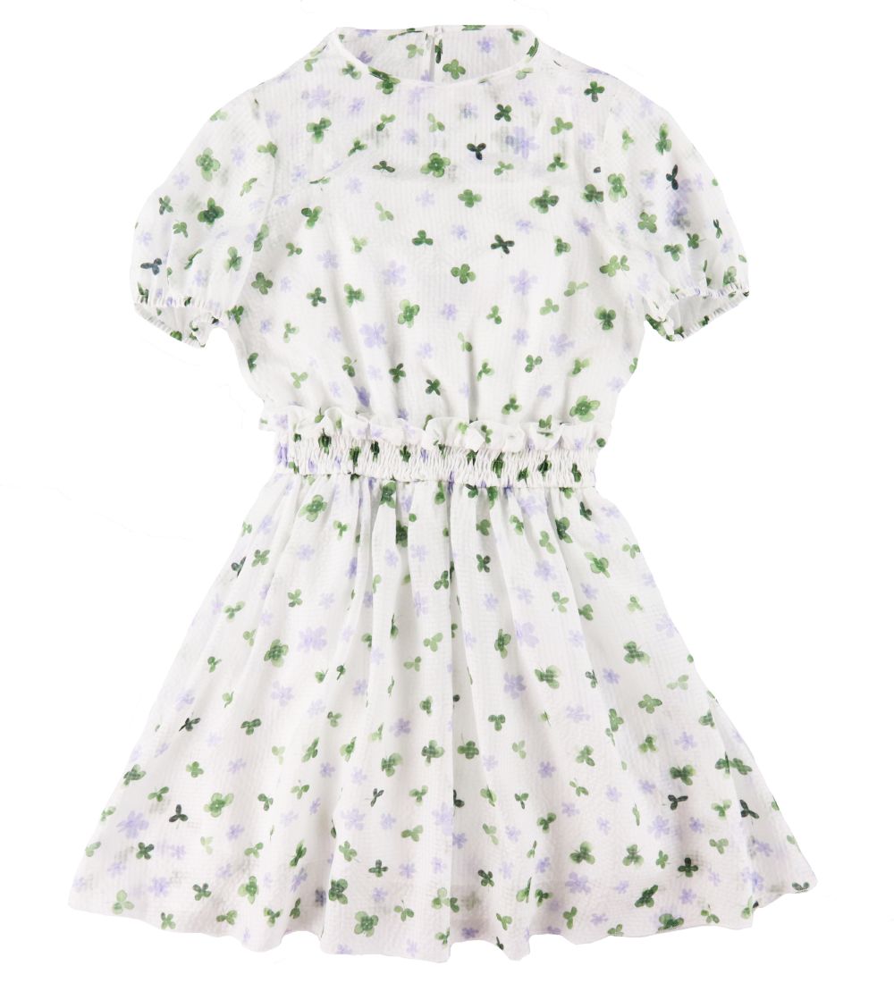 Emporio Armani Kleid - Seide - Weiß m. Blumen - Emporio Armani - 6 Jahre (116) - Kleider