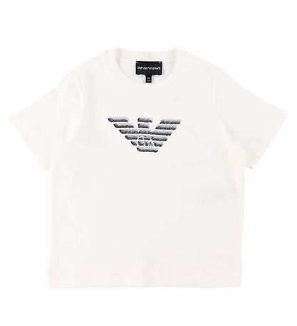 Emporio Armani T-Shirt - Weiß m. Logo Emporio Armani T-Shirt - Weiß m. Logo