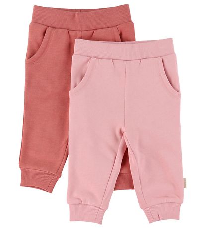 Minymo Sweatpants - 2-pak - Canyon Rose Minymo Sweatpants - 2-pak - Canyon Rose