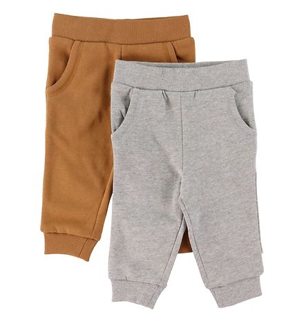 Minymo Sweatpants - 2-pak - Chipmunk Minymo Sweatpants - 2-pak - Chipmunk