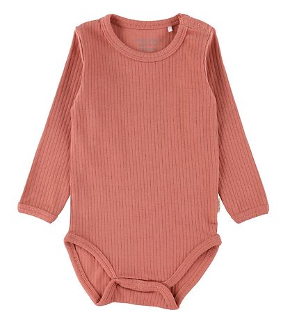 Minymo Body l/ä - Rib - 2-pack - Kanjon Rose