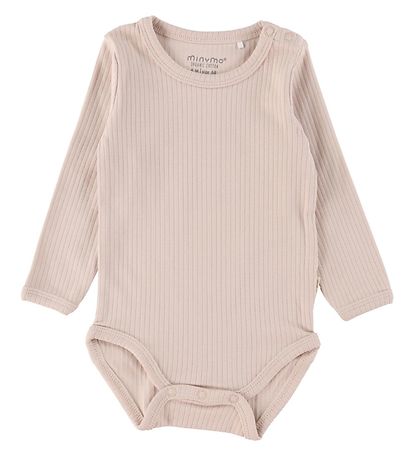Minymo Body l/ä - Rib - 2-pack - Kanjon Rose
