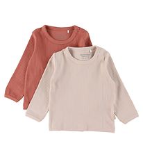 Minymo Bluse - Rib - 2-pak - Canyon Rose Minymo Bluse - Rib - 2-pak - Canyon Rose