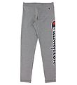 Champion Fashion Leggings - Gråmeleret m. Logo