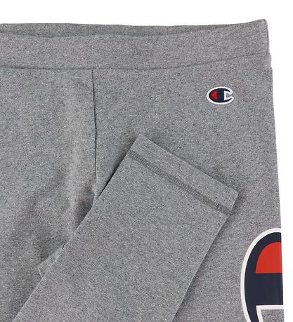 Champion Fashion Leggings - Gråmeleret m. Logo