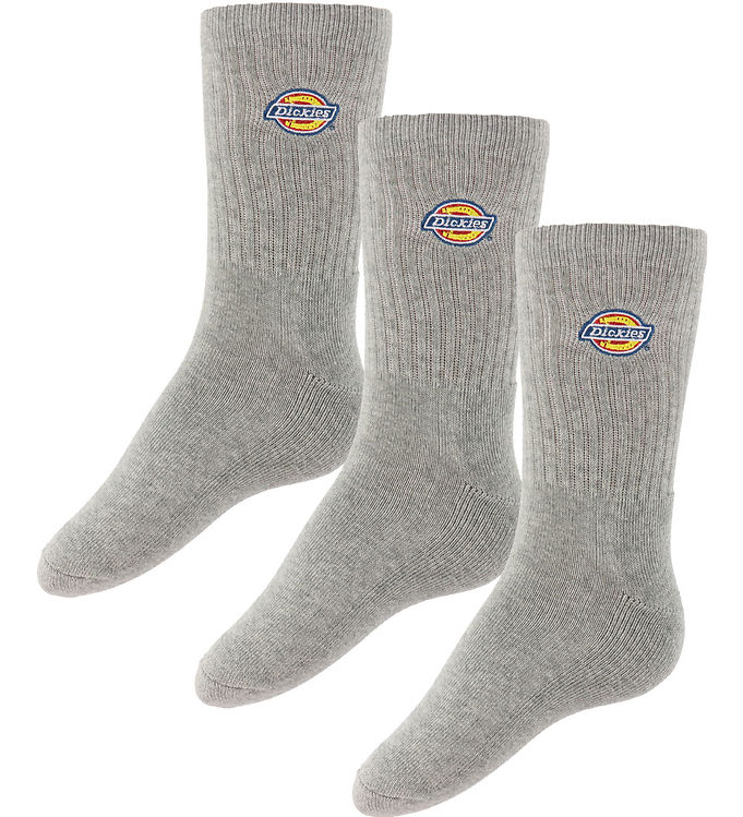 Dickies Strømper - 3-pak - Valley Grove - Gråmeleret