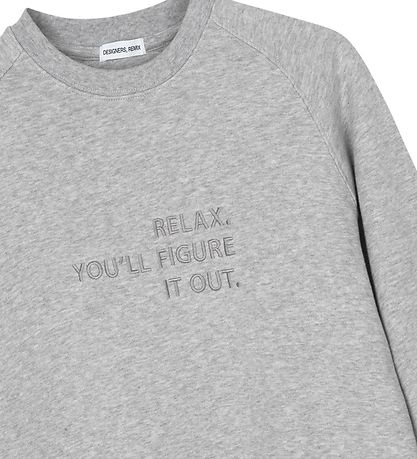 Designers Remix Sweatshirt - Willie - Grey Melange Designers Remix Sweatshirt - Willie - Grey Melange