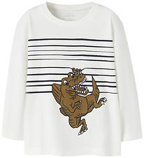 Name It Bluse - NmmVilasse - Cloud Dancer/Dino Hi Name It Bluse - NmmVilasse - Cloud Dancer/Dino Hi