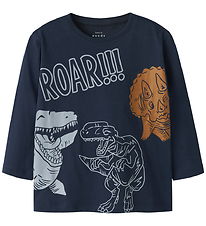 Name It Bluse - NmmVilasse - Navy Blazer/Roar Name It Bluse - NmmVilasse - Navy Blazer/Roar