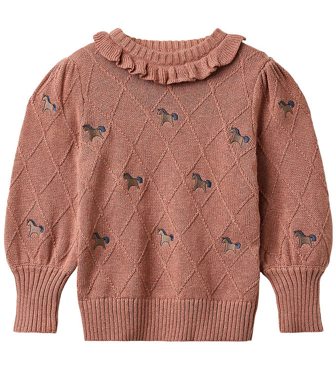 Fliink Bluse - Bomuld/Uld - Strik - Lucie Unircorn - Ash Rose