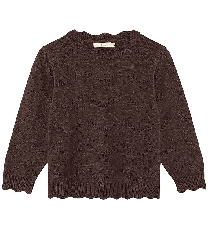 Fliink Bluse - Strik - Emily - Coffee Bean
