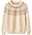 Fliink Bluse - Bomuld/Uld - Strik - Nova - Bow - Sandshell Fliink Bluse - Bomuld/Uld - Strik - Nova - Bow - Sandshell