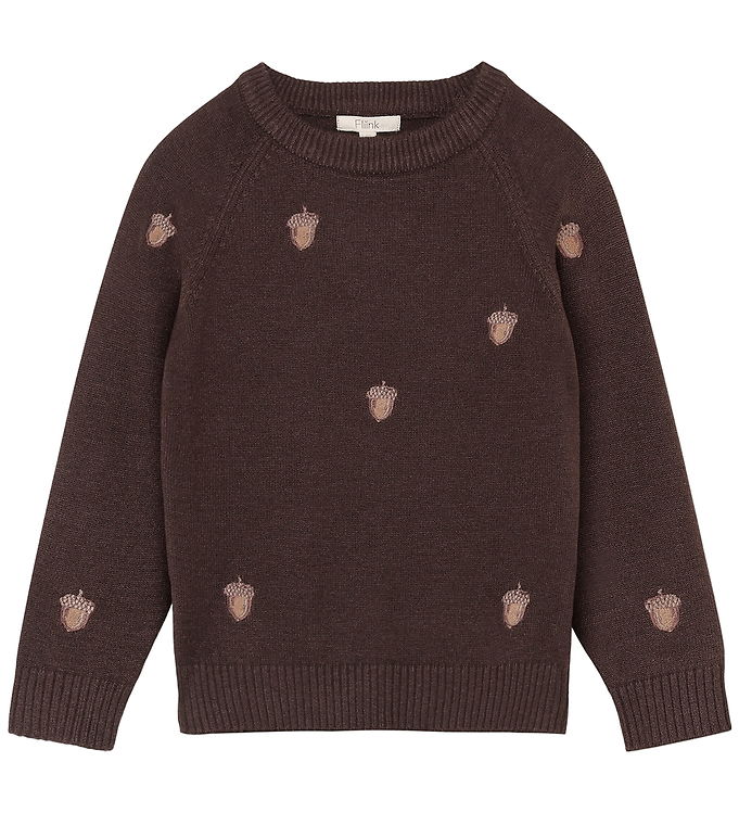 Fliink Bluse - Strik - Benna - Acorn - Coffee Bean