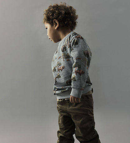 Name It Sweatshirt - NmmOlin - Grey Melange