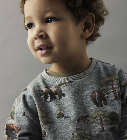 Name It Sweatshirt - NmmOlin - Grey Melange