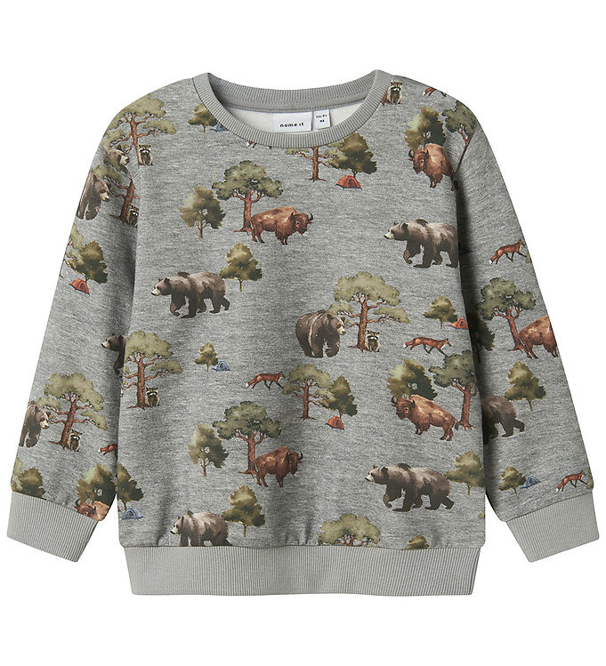Name It Sweatshirt - NmmOlin - Grey Melange