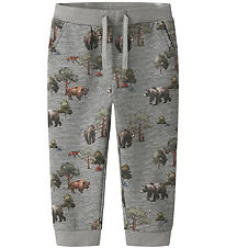 Name It Sweatpants - NmmOlin - Grey Melange Name It Sweatpants - NmmOlin - Grey Melange