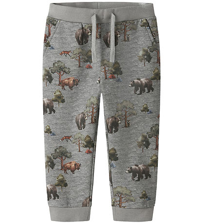 Name It Sweatpants - NmmOlin - Grey Melange